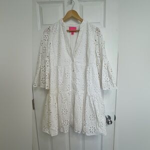 Lilly Pulitzer White Eyelet Mini Dress